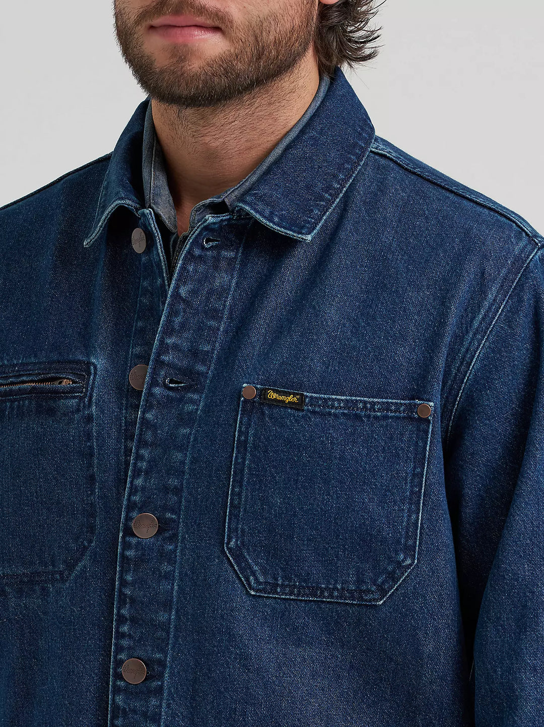 Wrangler Unlined Denim Chore Coat