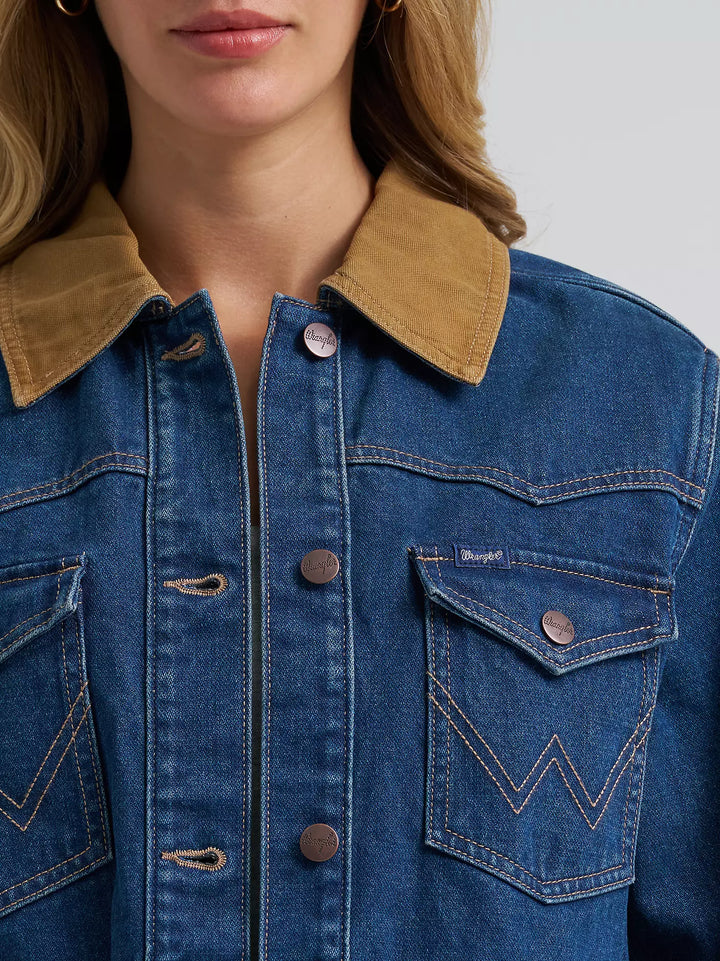 Wrangler Denim Cinched Barn Jacket
