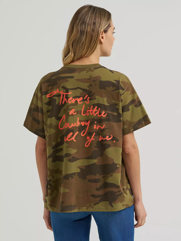 Wrangler Cowboy Camo Girlfriend Tee