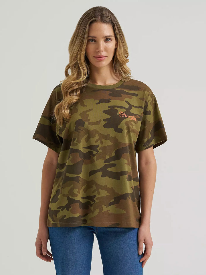 Wrangler Cowboy Camo Girlfriend Tee