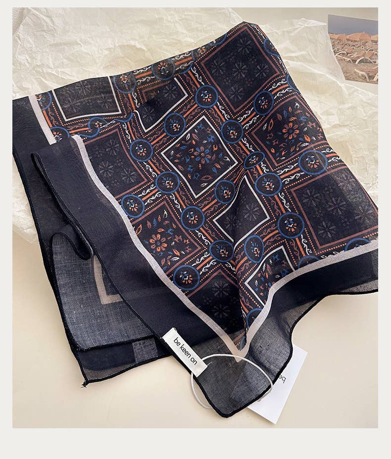 Indigo Western Bandana