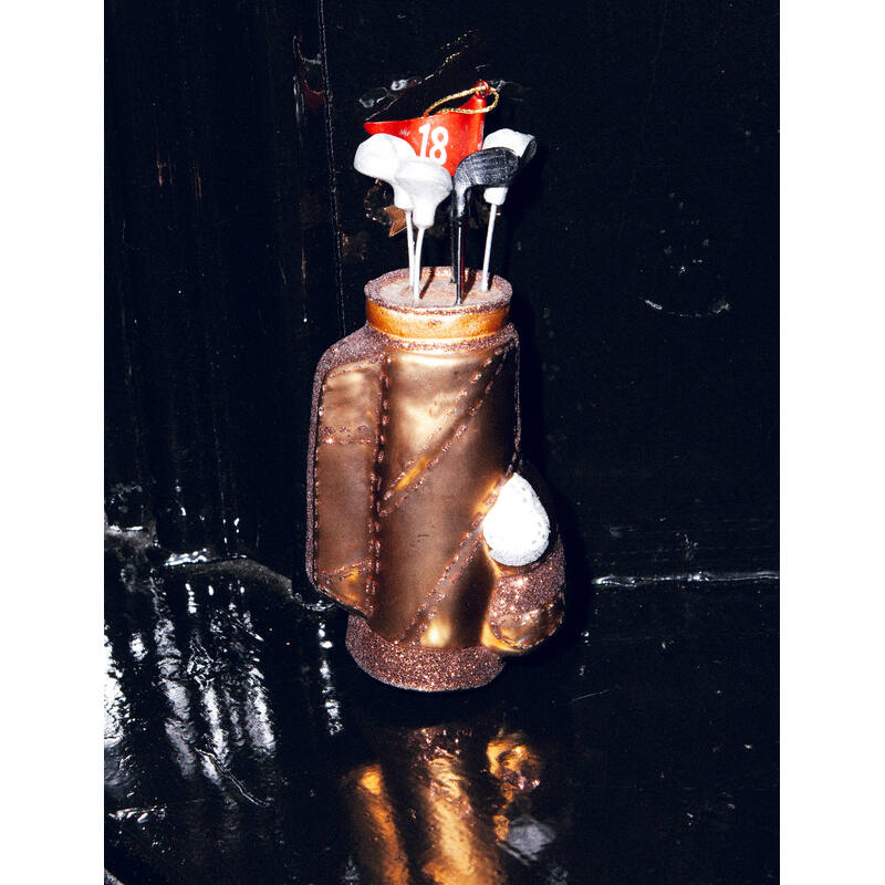 Brown Golf Bag Ornament