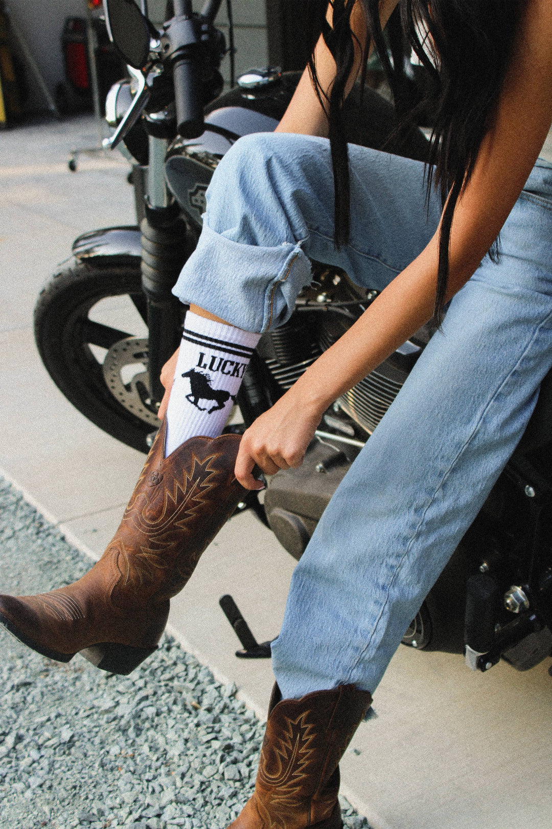 Lucky Darlin' Crew Socks