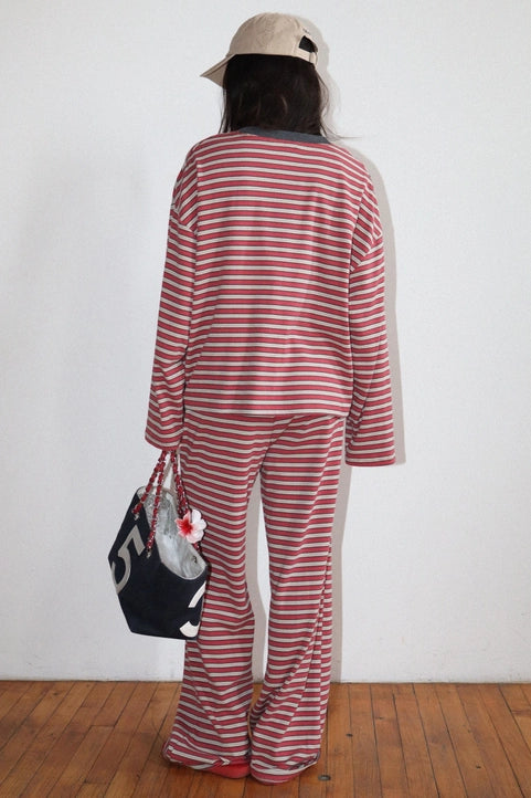 Nora Striped Long Sleeve Top