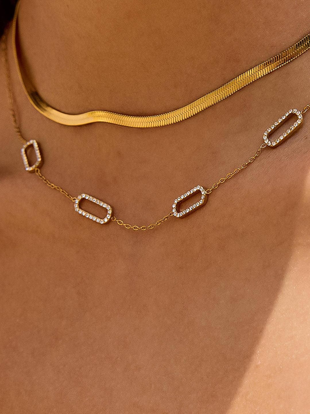 Burnisse Dainty Chain Necklace