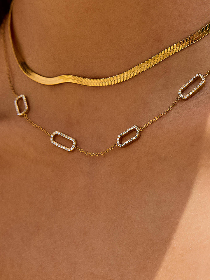 Burnisse Dainty Chain Necklace
