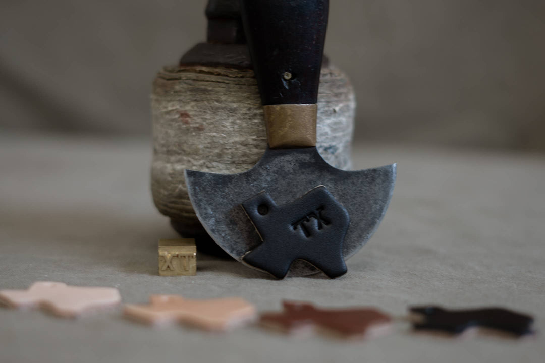 TX Leather Texas Key Tag