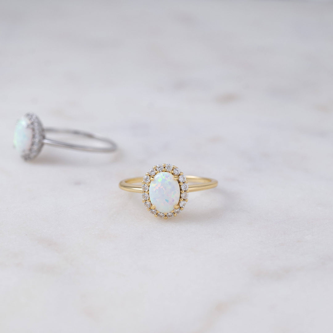 Oval Opal Ring