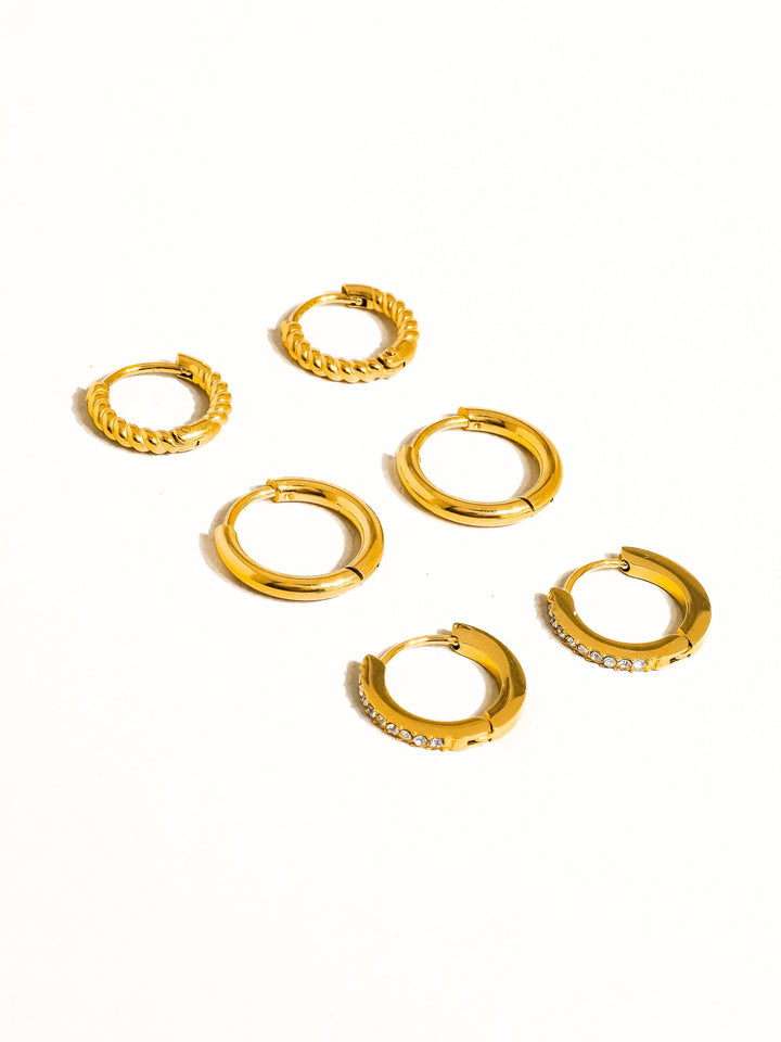 Claude CZ Hoops Earring