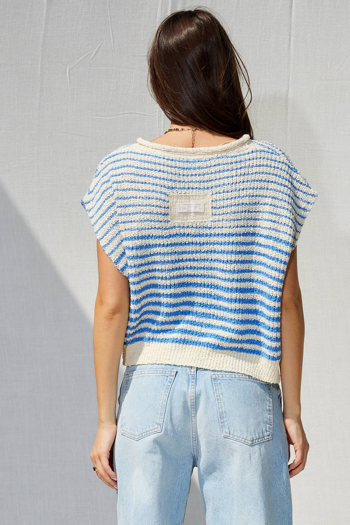 Verona Striped Slouchy Sweater