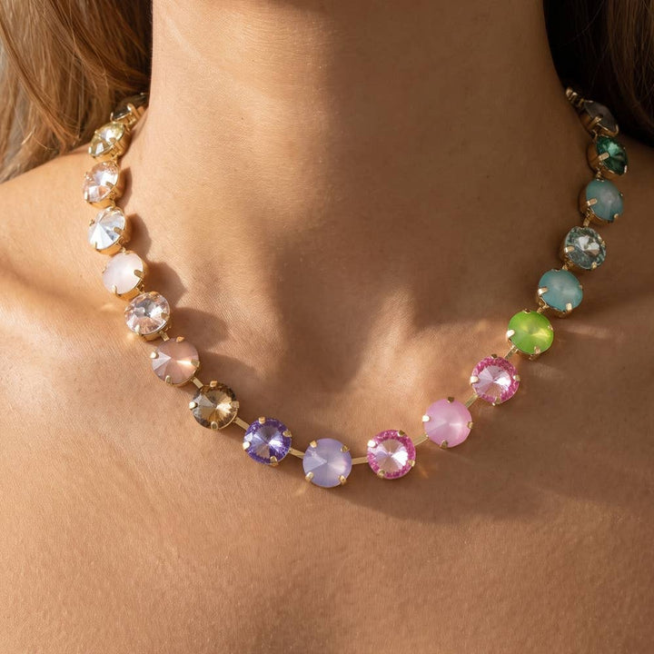 Pastel Crystal Necklace