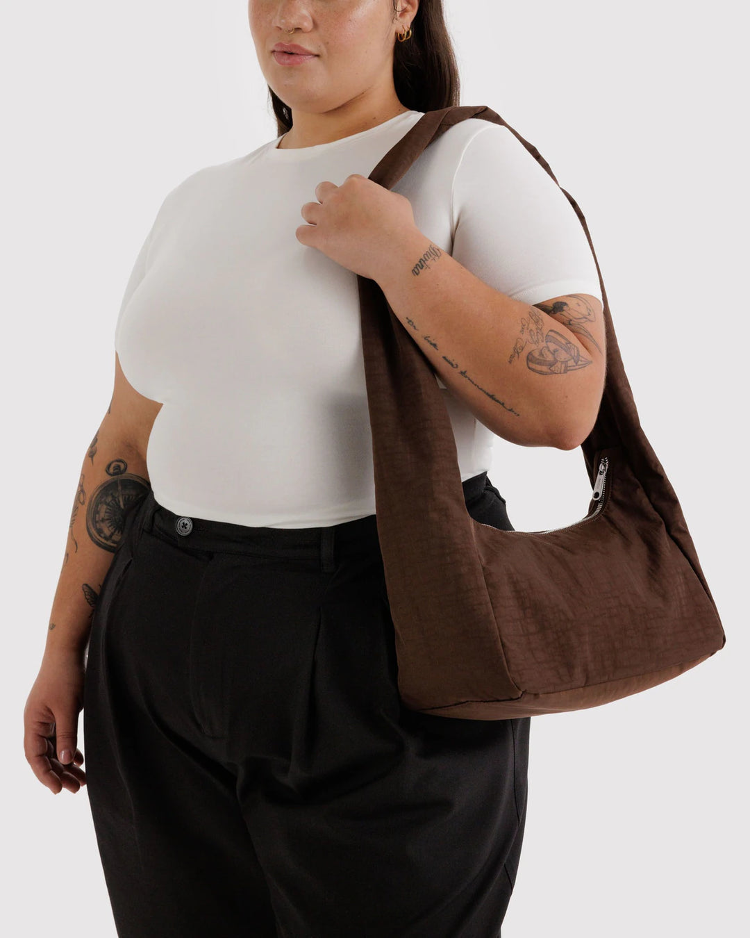Baggu Nylon Meringue Bag - Coffee