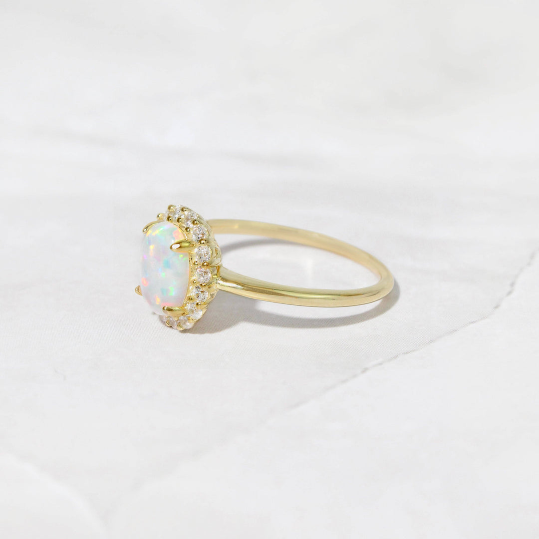Oval Opal Ring