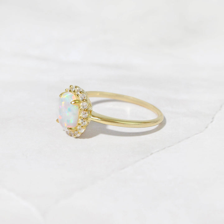 Oval Opal Ring