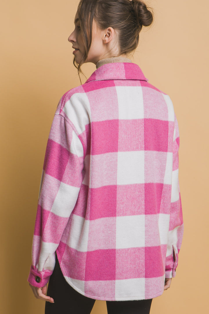 Talia Woven Plaid Shacket