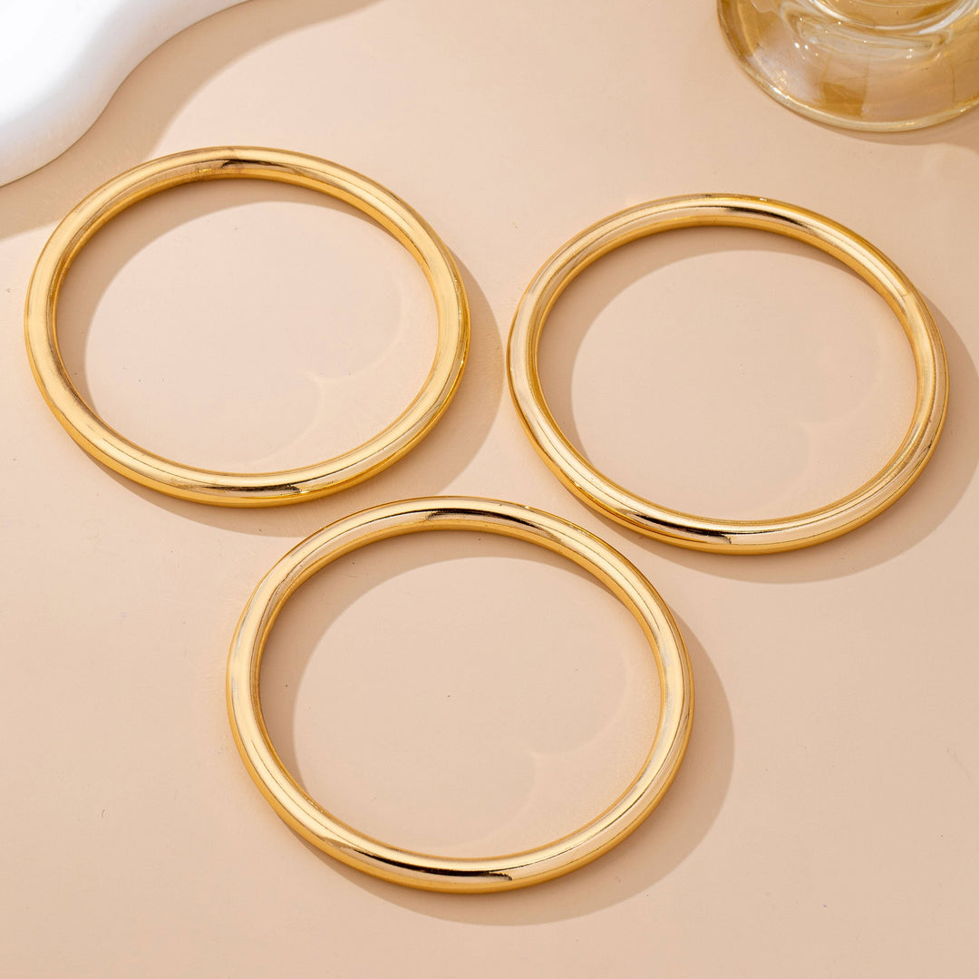Chunky Triple Tube Bangle Set