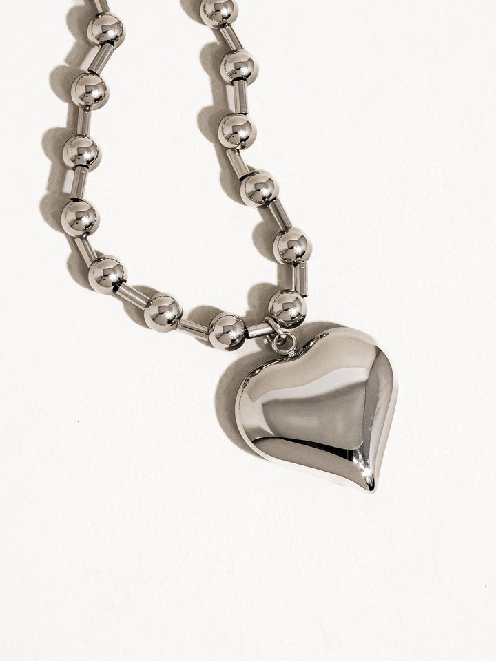 Paris Large Heart Necklace