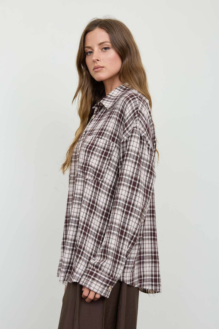Sirena Distressed Flannel