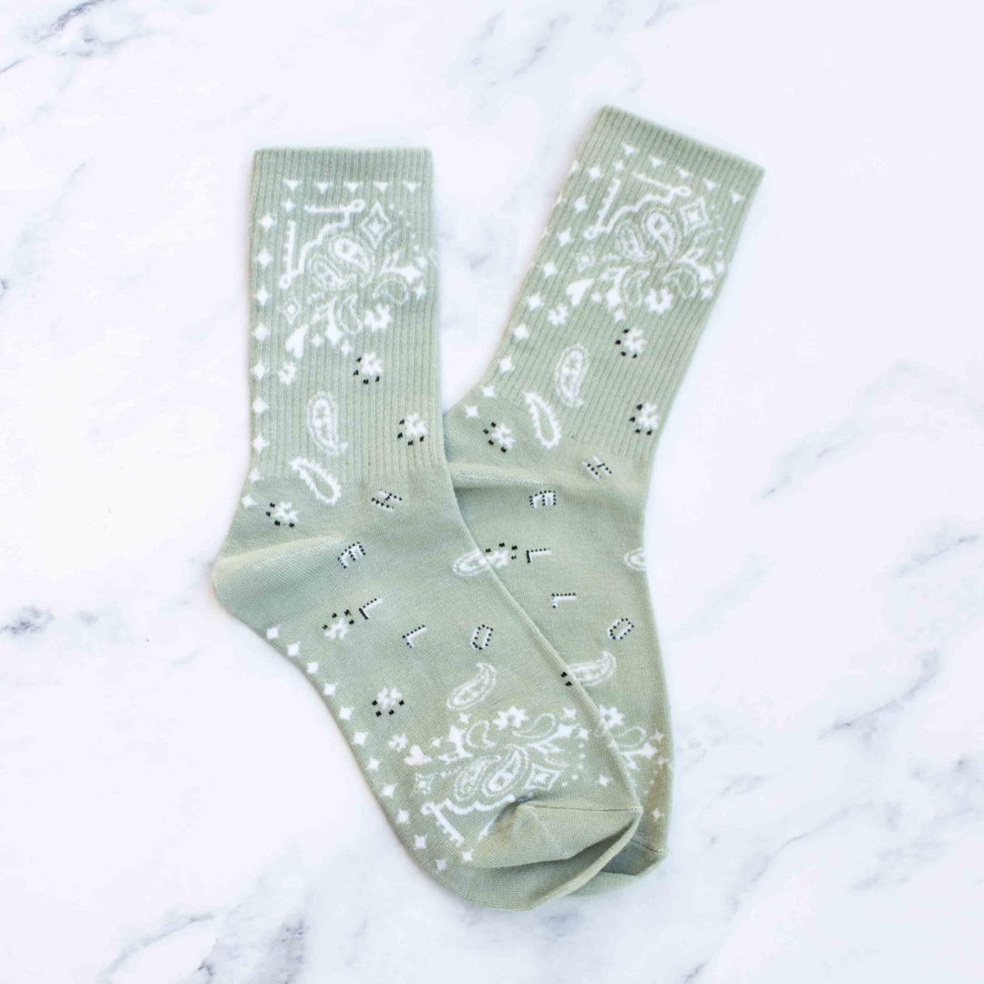 Bandana Crew Socks