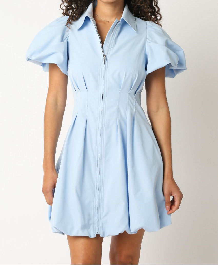 Cara Zip Up Bubble Dress