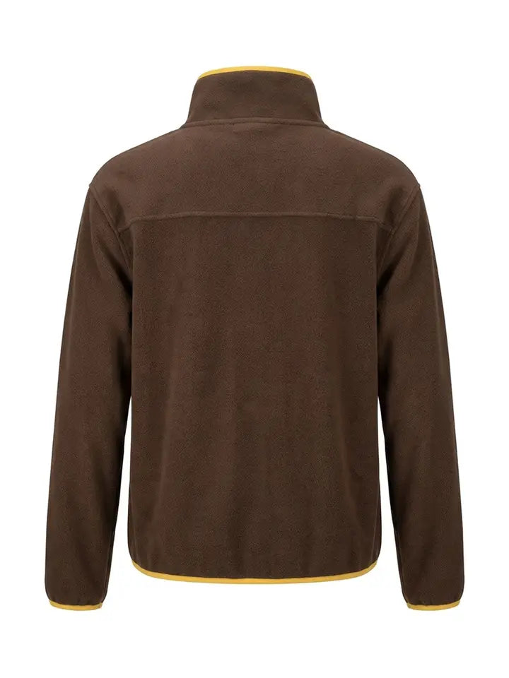 Alisa Contrast Fleece Pullover
