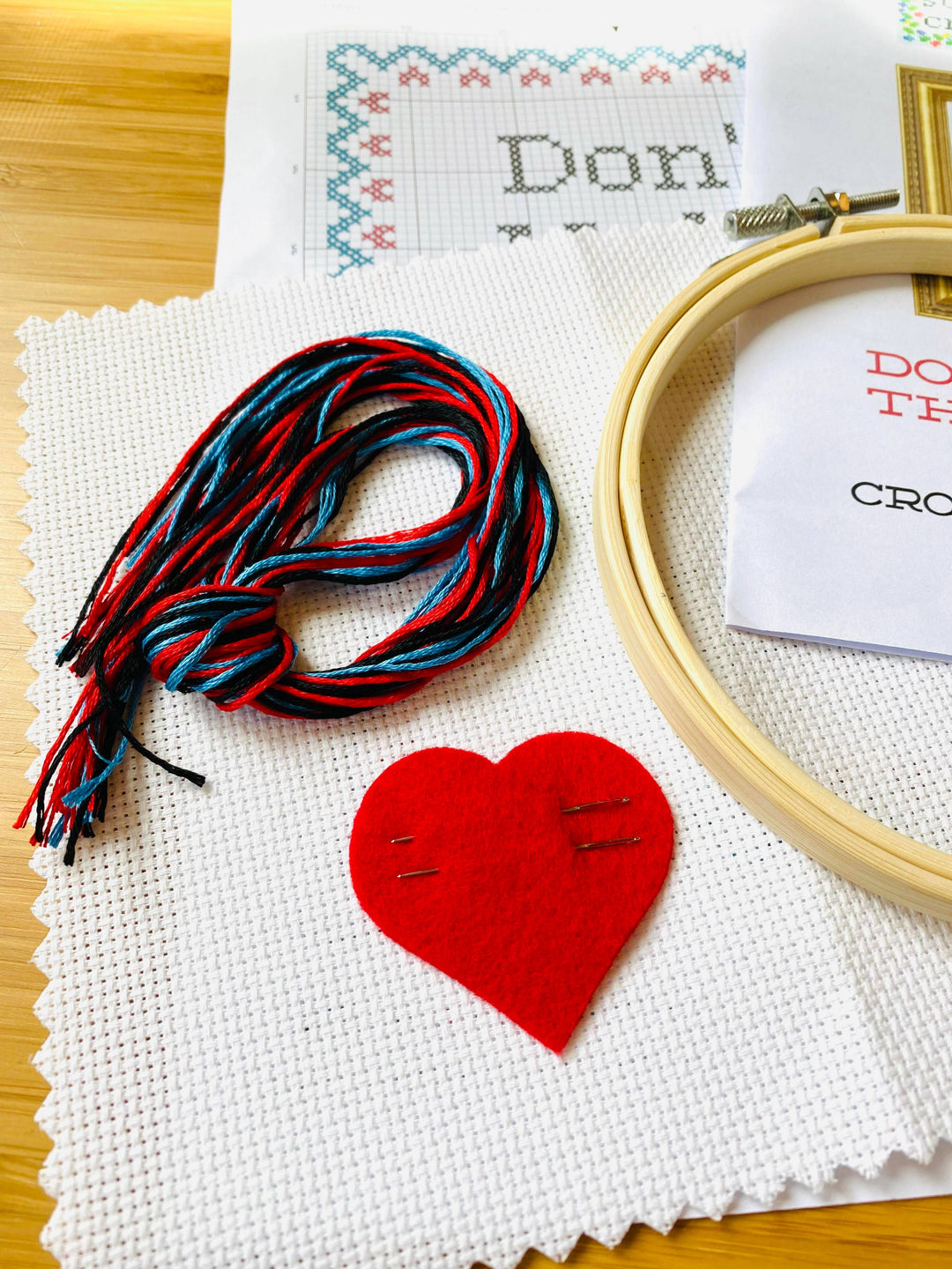 You Don't Have To Go Home Cross Stitch Kit