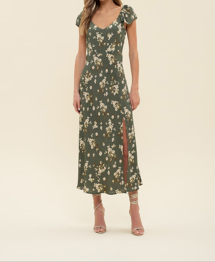 Nora Floral Midi Dress