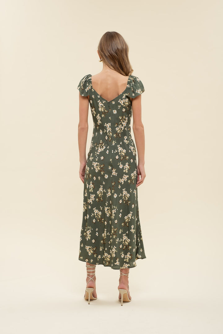 Nora Floral Midi Dress