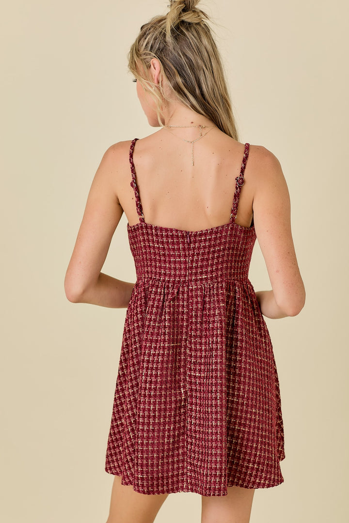 Penelope Tweed Mini Dress