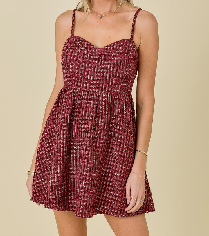 Penelope Tweed Mini Dress