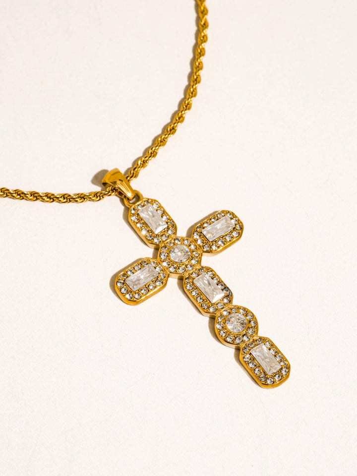 Belrose CZ Cross Necklace