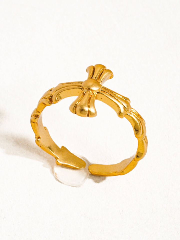 Ruth Adjustable Cross Ring