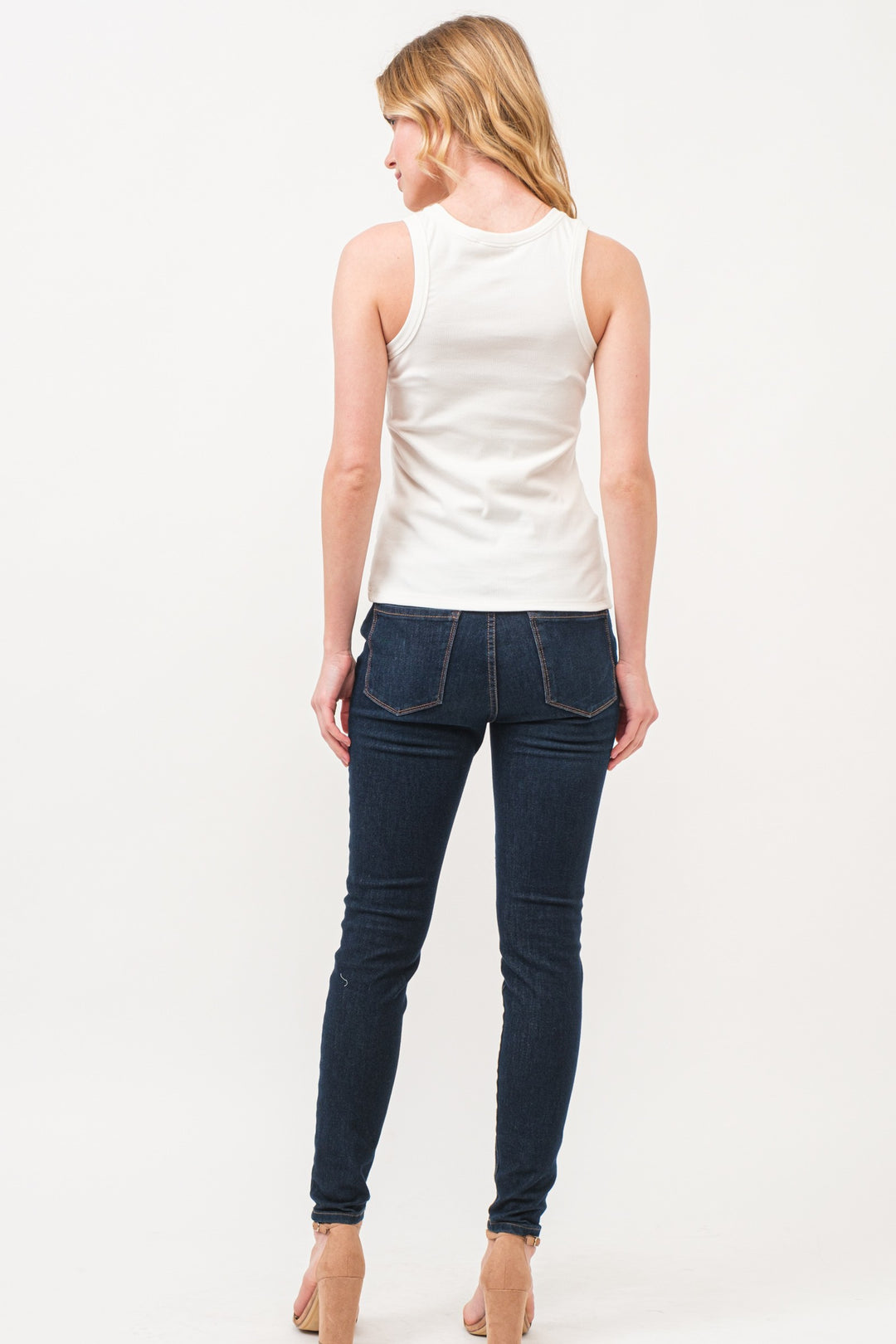 Boo Spider Web Embroidered Tank Top