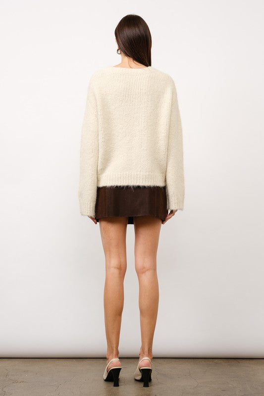 Penelope Fuzzy Oversized Sweater