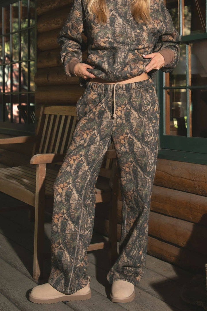 Woodland Dark Camo Sweatpants