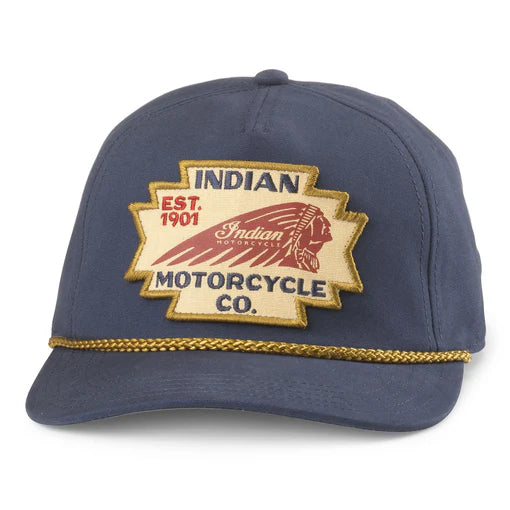 Indian Motorcycle Canvas Cappy Hat