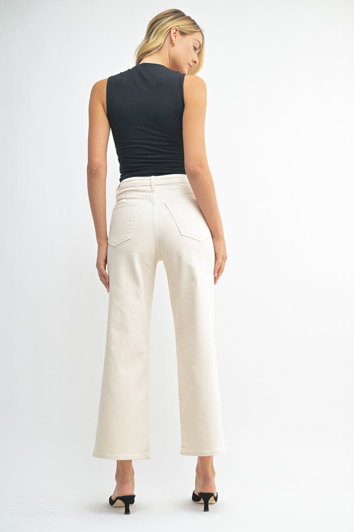 Cargo Pocket Wide Leg Jeans