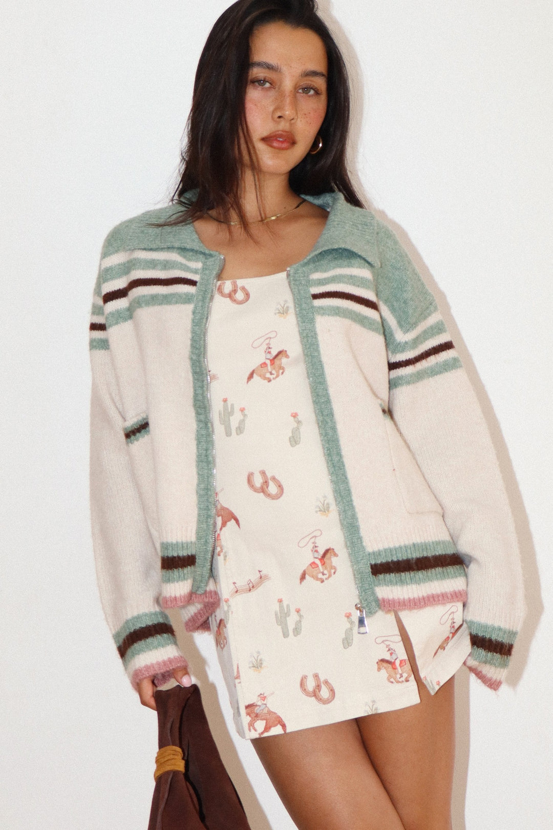 Desert Cowgirl Zip Cardigan