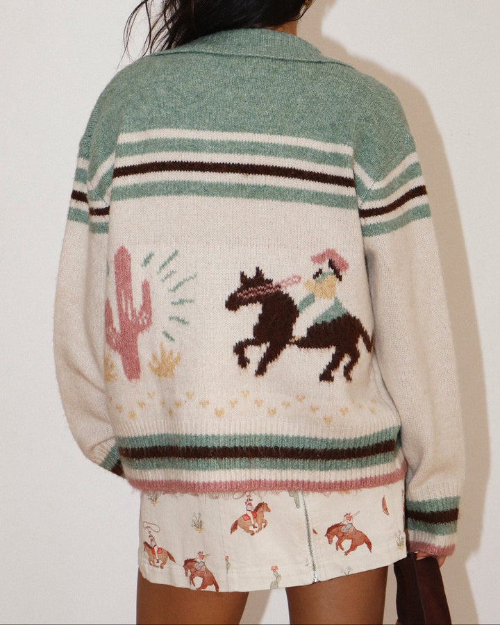Desert Cowgirl Zip Cardigan