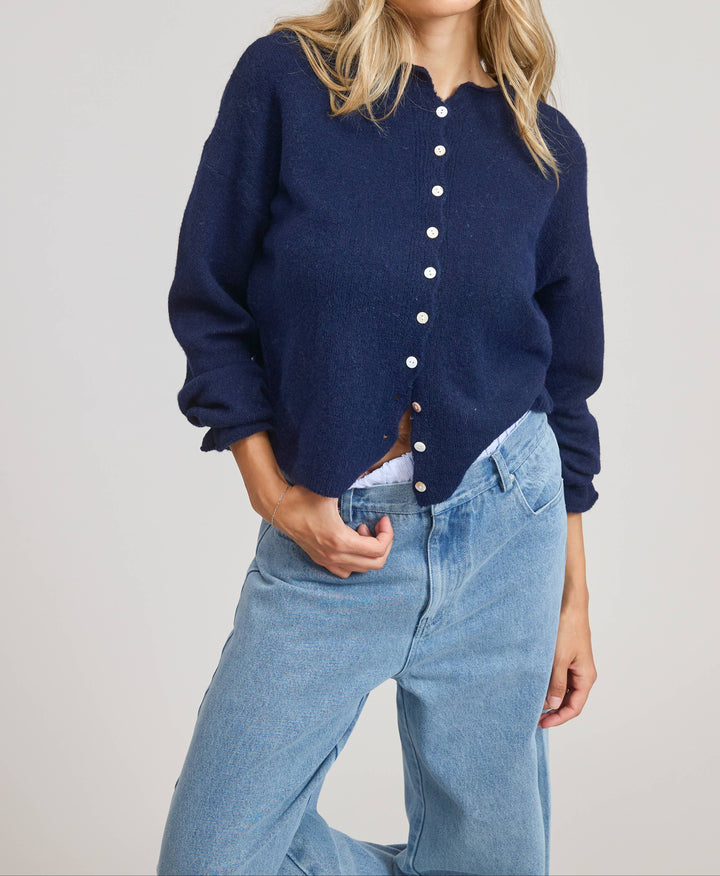 Emma Essential Button Down Cardigan Top