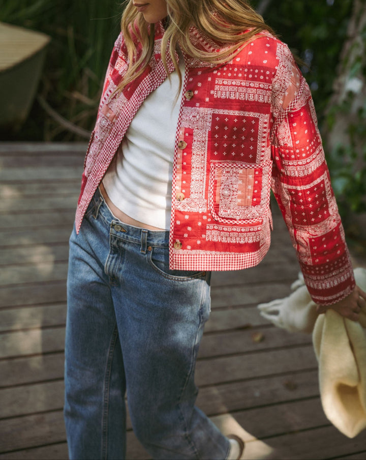 Hannah Bandana Quilted Jacket