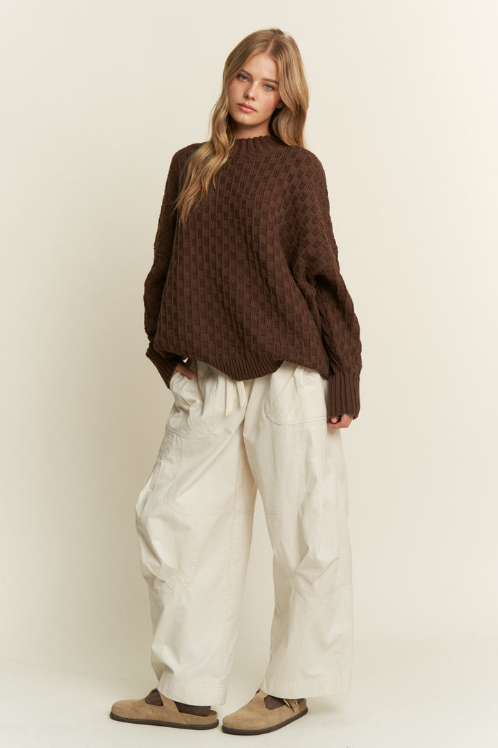 Molly Oversized Checkered Sweater