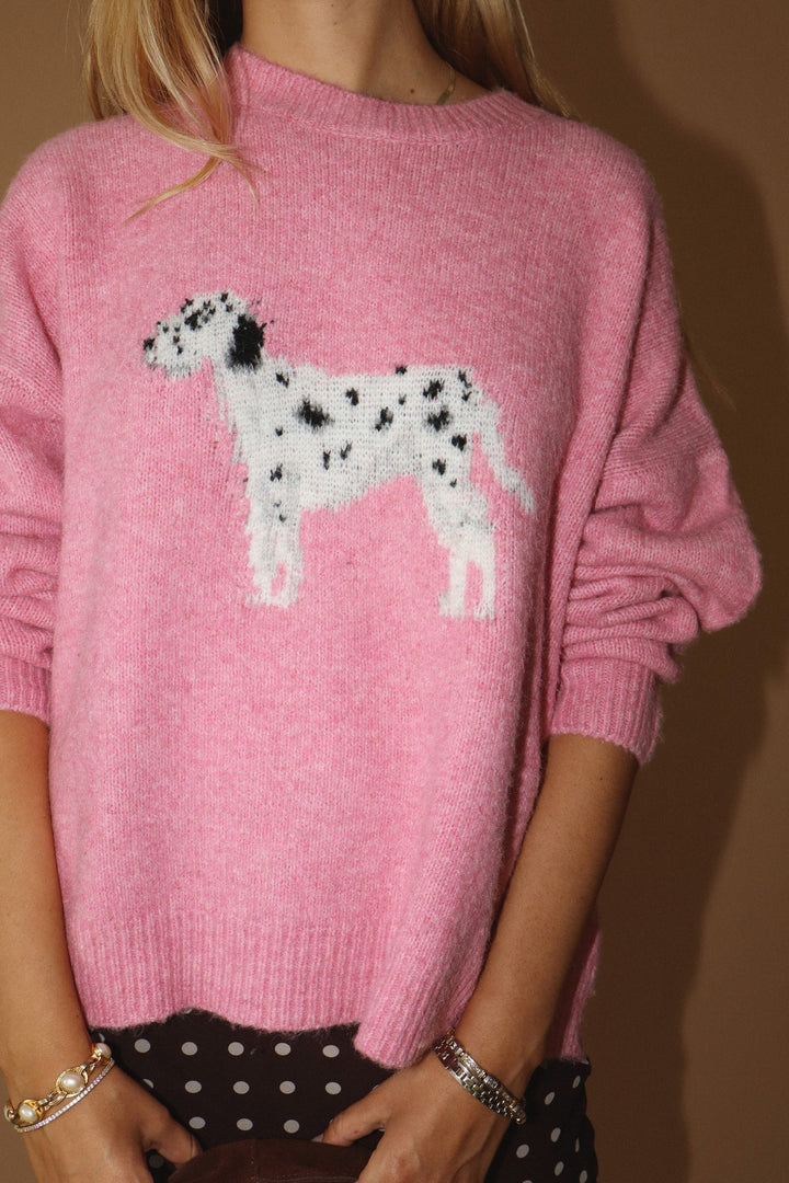 Dalmatian Dog Fuzzy Sweater