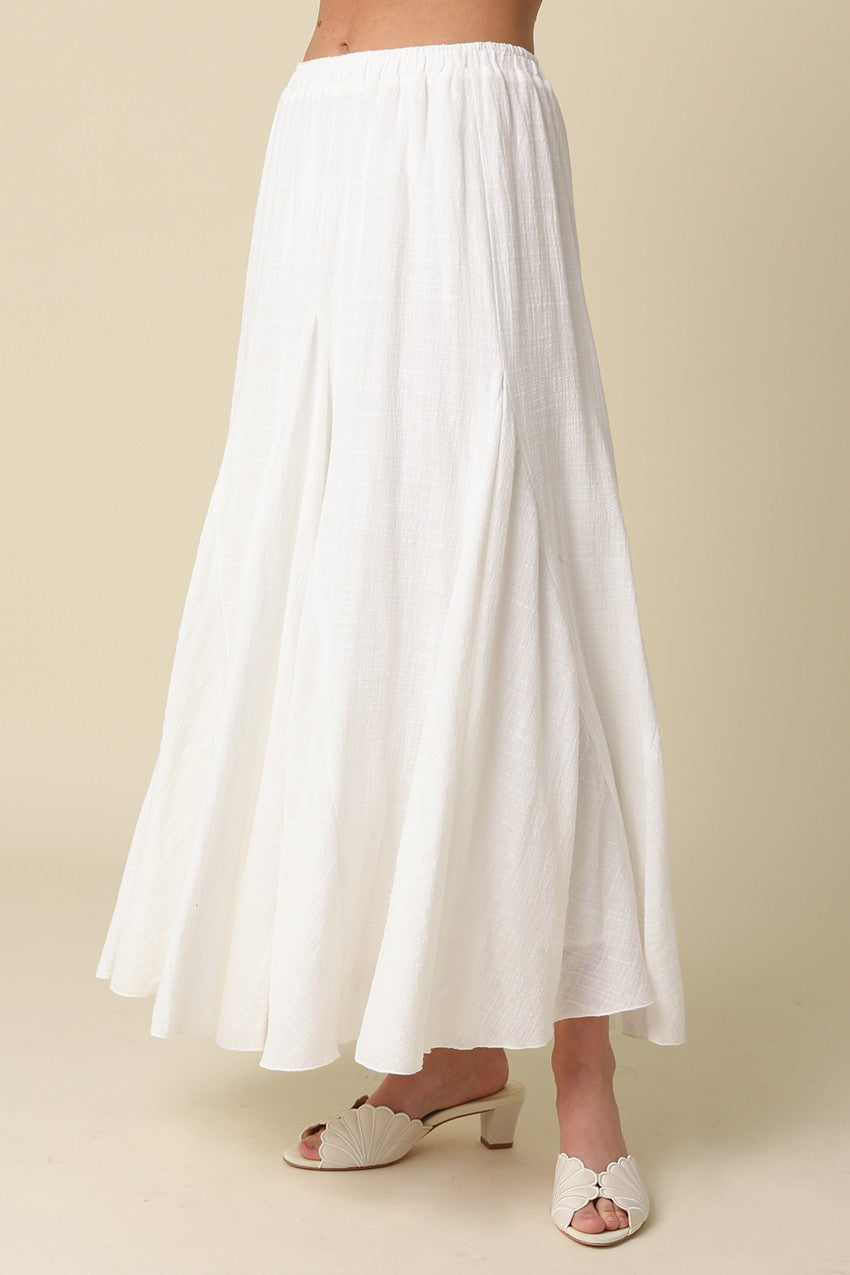 Sadie Pleated Flowy Maxi Skirt