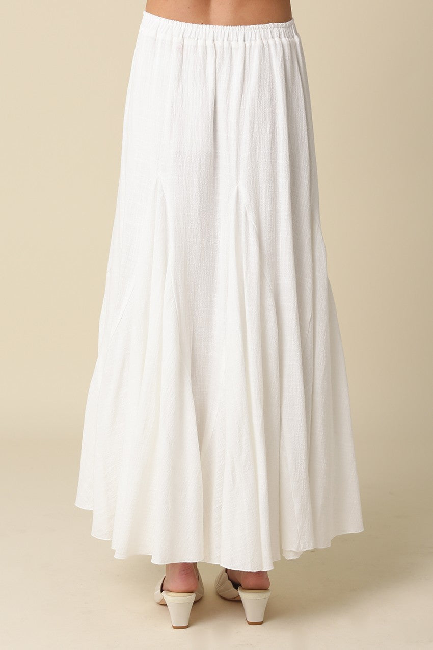 Sadie Pleated Flowy Maxi Skirt