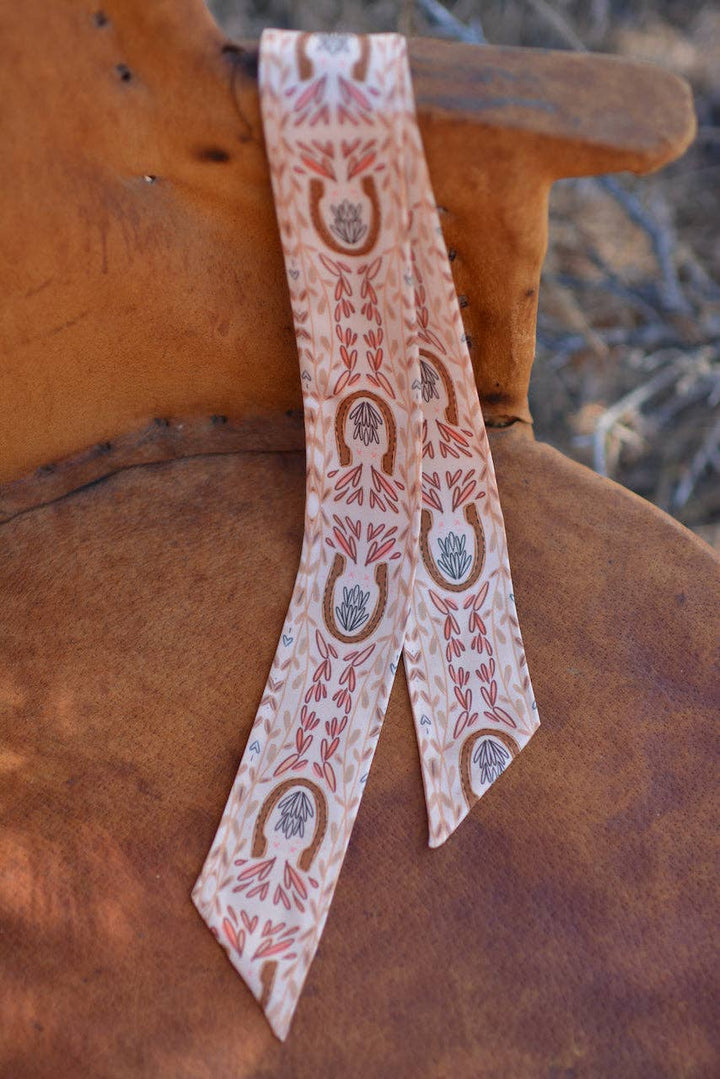 Harvest Dusty Rose Silk Twilly Scarf