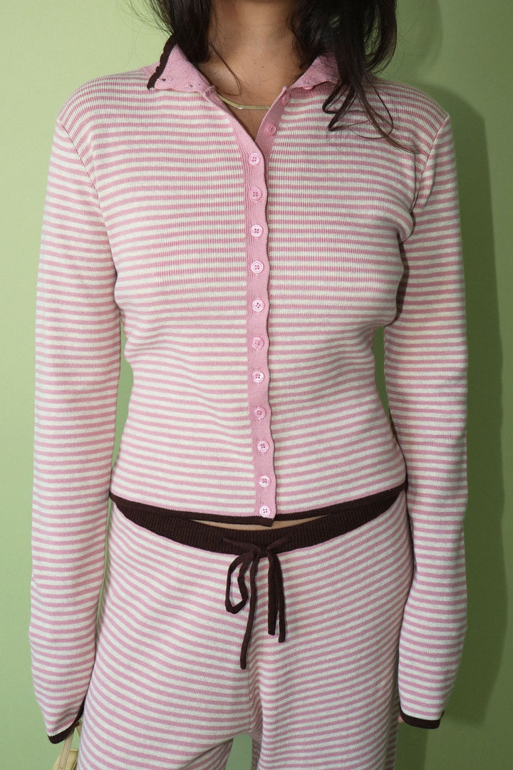 Laila Striped Cardigan