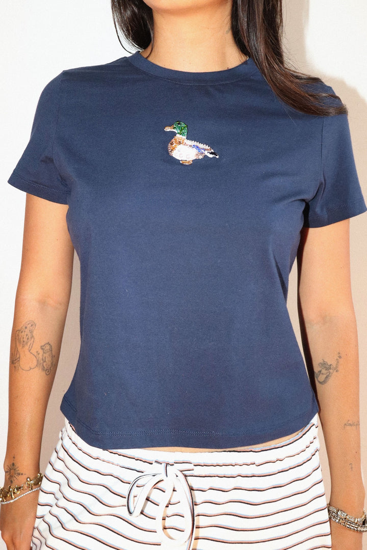 Duck Beaded Baby Tee