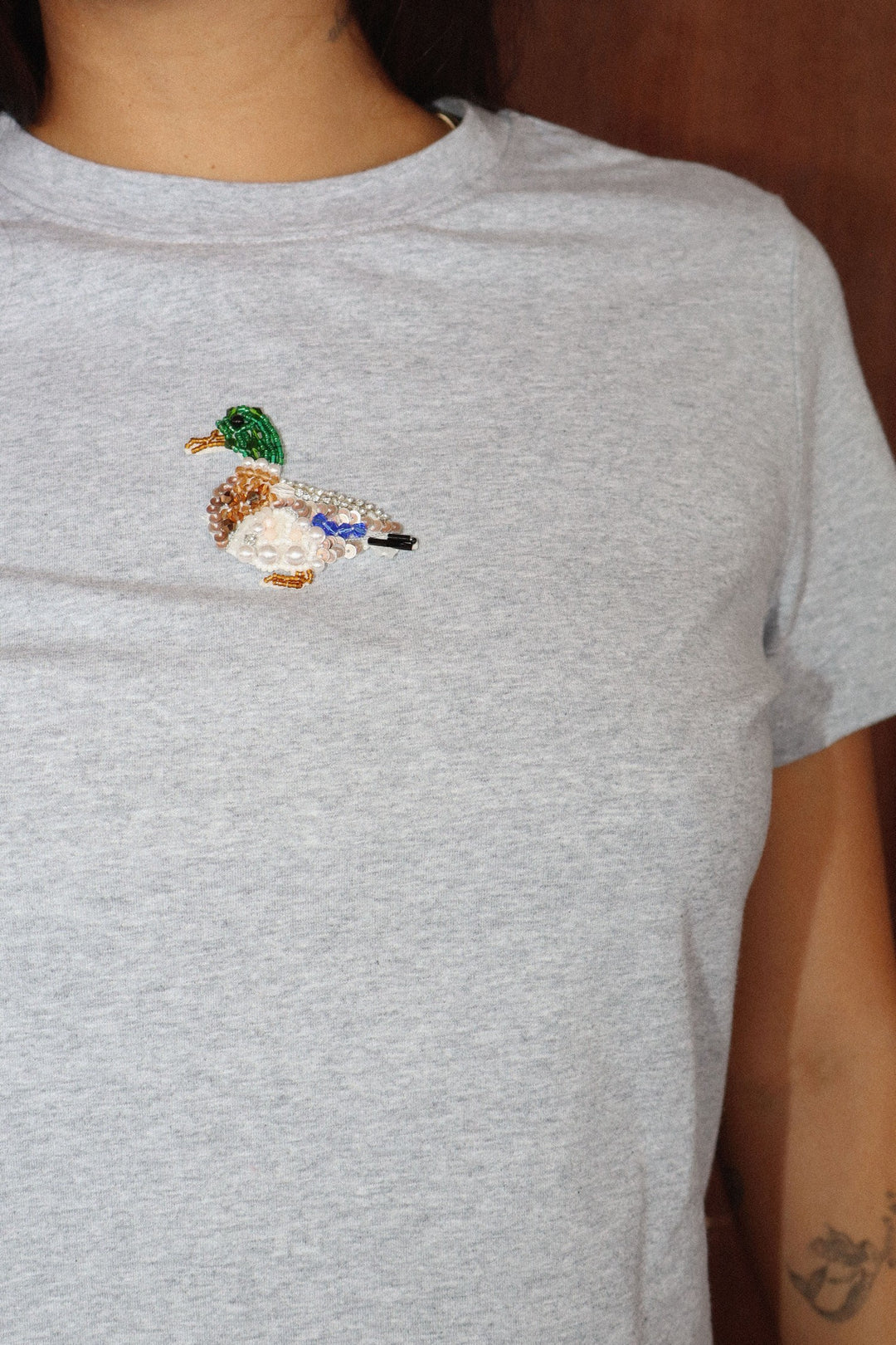 Duck Beaded Baby Tee