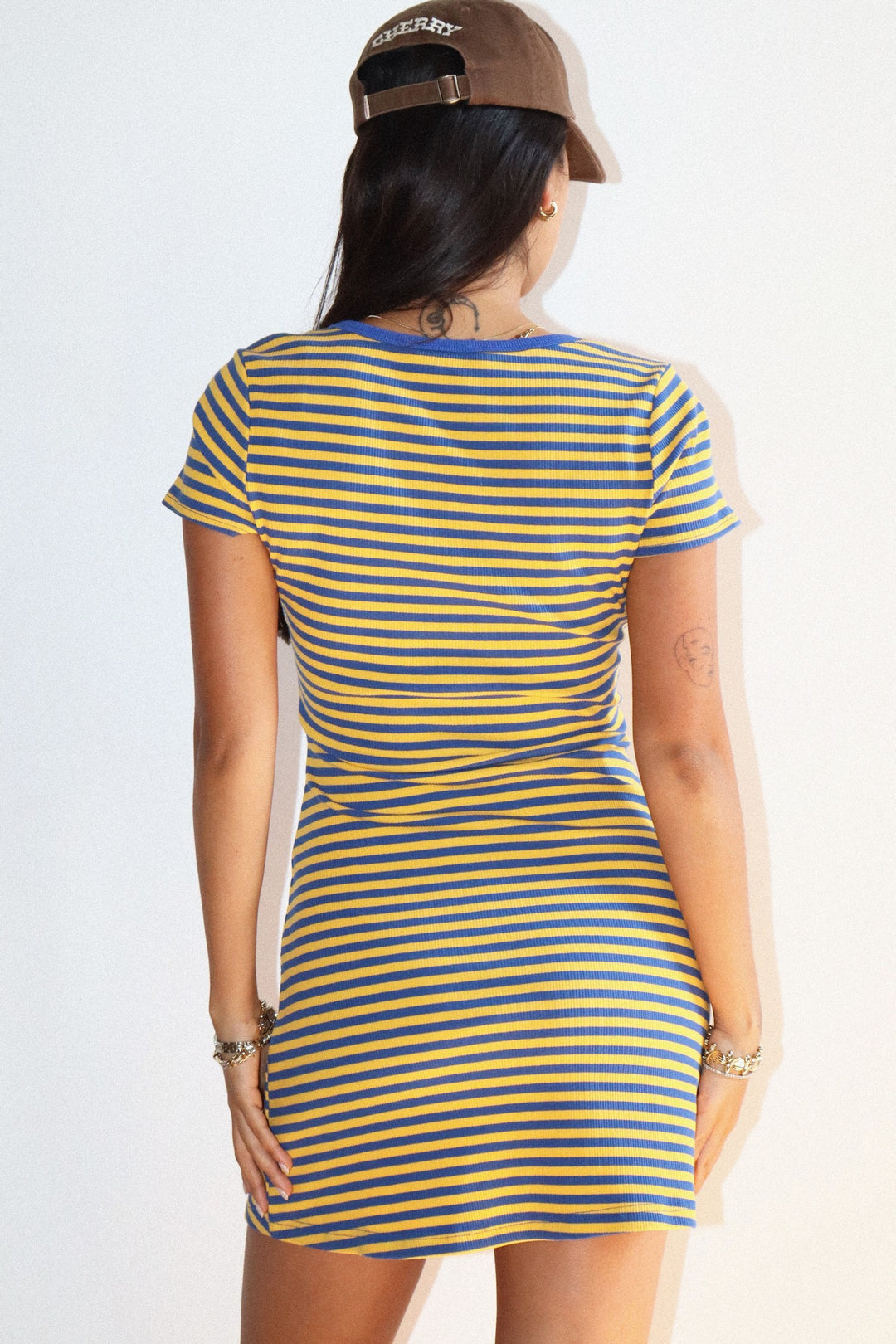 Indie Striped Mini Dress